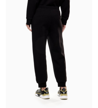 EA7 Visibility tracksuit bottoms in black blend