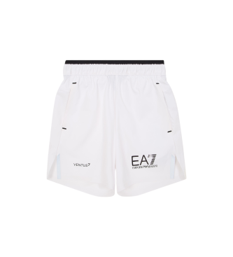 EA7 Pantaloncini da tennis bianchi Pro