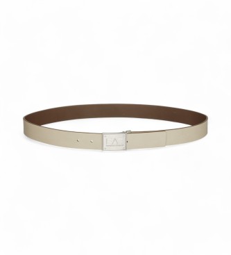 EA7  Ceinture rversible marron