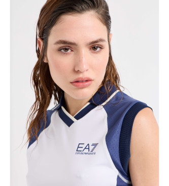 EA7 Poloshirt mit Ventus7-Technologie wei