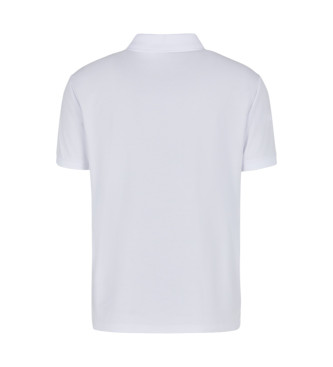 EA7 Polo Cremallera con Logo blanco