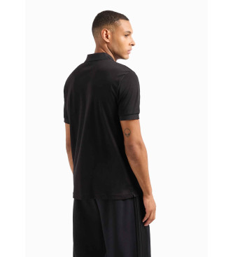 EA7 Cotton polo shirt 7 Lines black