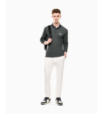 EA7 Golf Pro langrmet poloshirt i teknisk stof Ventus7 grey