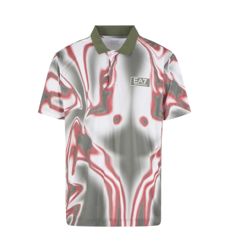 EA7 Tennis Pro poloshirt i teknisk stof VENTUS7 multicolour