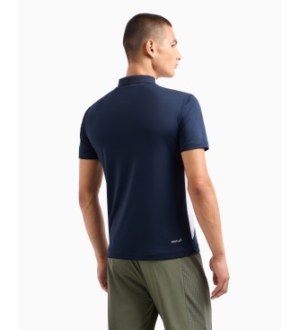 EA7 Tennis Pro poloshirt i teknisk stof VENTUS7 navy