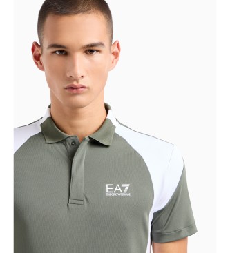 EA7 Tennis Pro poloshirt i teknisk stof VENTUS7 grn