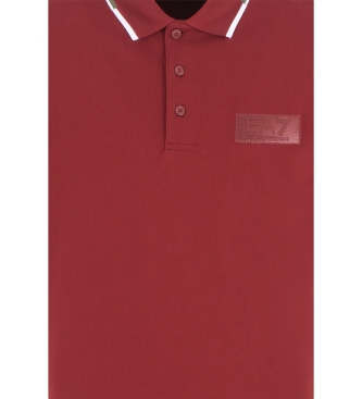 EA7 Bordo polo majica rednega kroja