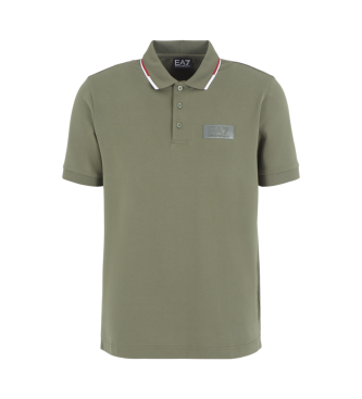 EA7 Polo regular fit verde