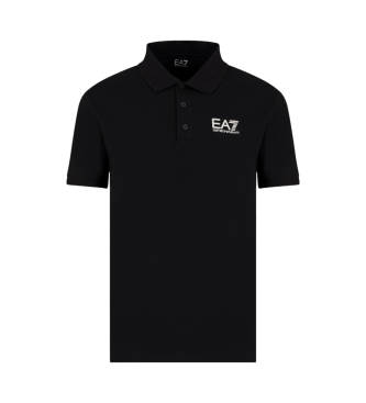 EA7 Polo de visibilit en coton stretch noir