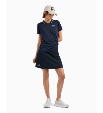 EA7 Golf Pro kortrmet poloshirt i teknisk stof VENTUS7   marinebl