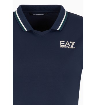 EA7 Golf Pro polo met korte mouwen in technische stof VENTUS7   marine