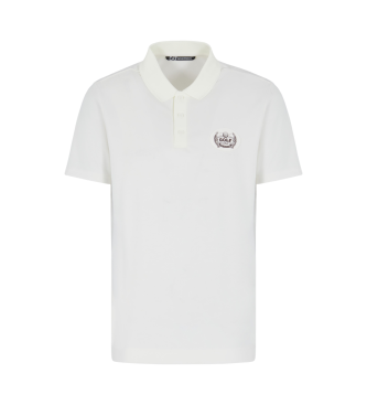 EA7 Slim fit polo majica bela