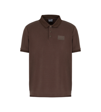 EA7 Polo Lux Identity bruin
