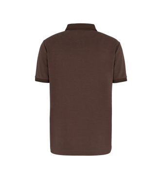 EA7 Polo Lux Identity bruin