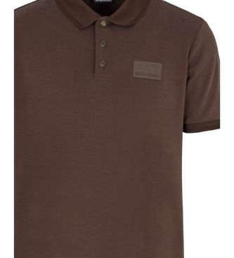 EA7 Polo Lux Identity bruin