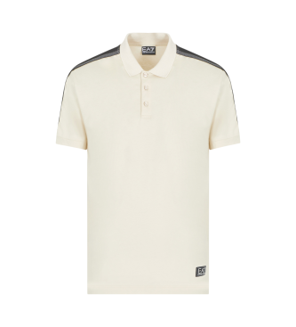 EA7 Polo de punto de algodn Logo Series beige