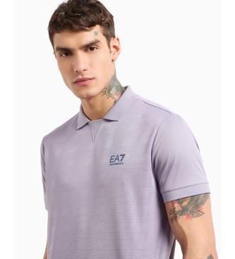 EA7 Tennis Pro Poloshirt aus technischem Ventus7-Gewebe, fliederfarben