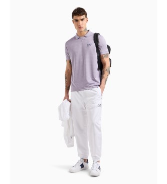 EA7 Tennis Pro poloshirt i Ventus7 teknisk stof, lilla