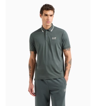 EA7 Summer Block grijs poloshirt