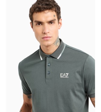 EA7 Summer Block grijs poloshirt