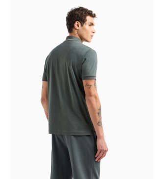 EA7 Summer Block grijs poloshirt