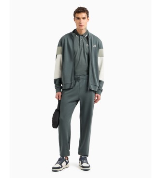 EA7 Summer Block grijs poloshirt