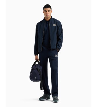 EA7 Gold Label kortrmet poloshirt bl