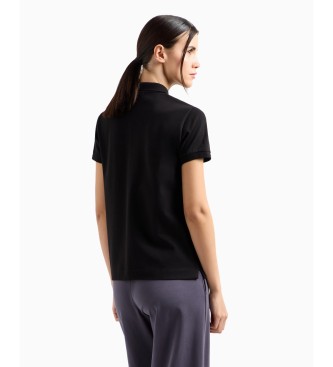 EA7 Micro polo shirt black