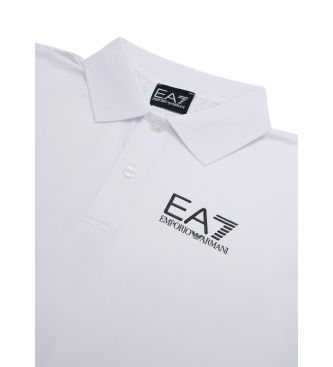 EA7 Tennis Pro Boy poloshirt i teknisk stof VENTUS7 hvid