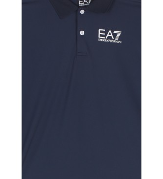 EA7 Tennis Pro Boy polo in marineblauw VENTUS7 technische stof 