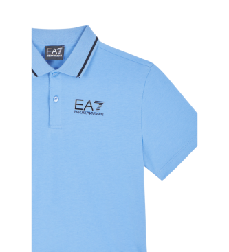 EA7 Polo Core Identity de algodn azul