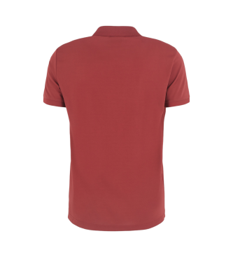 EA7 Polo Premium Shield in misto viscosa stretch bordeaux