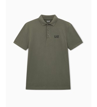 EA7 Core Identity Stretch polo donkergroen