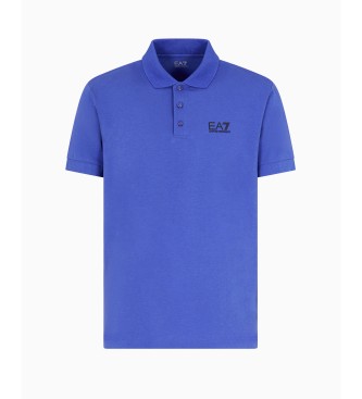 EA7 Stretch Pique Polo blue