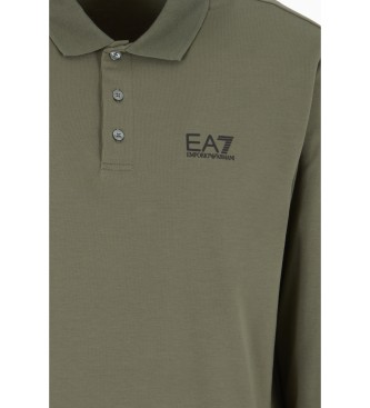 EA7 Polo slim vert