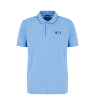 EA7 Super slim polo shirt blue