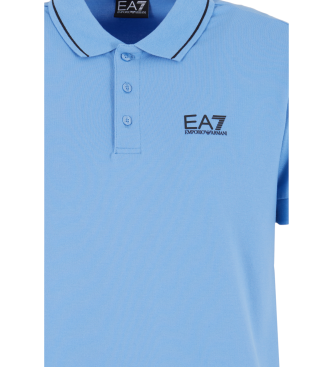 EA7 Polo super slim bleu