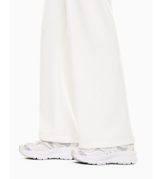 EA7 Pantalone in maglia elastica Precious bianco