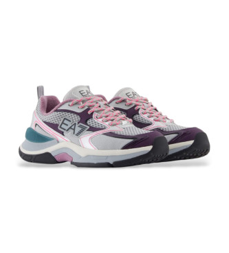 EA7 Sneakers Predator, grigie e rosa