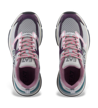 EA7 Sneakers Predator, grigie e rosa
