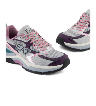 EA7 Sneakers Predator, grigie e rosa