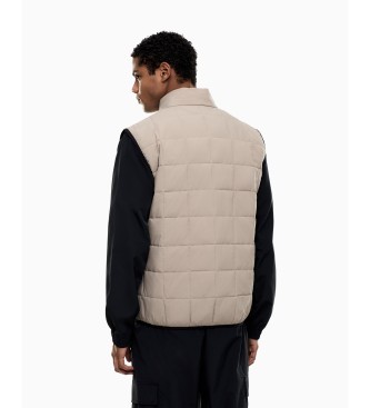 EA7 Chaleco Premium Shield beige