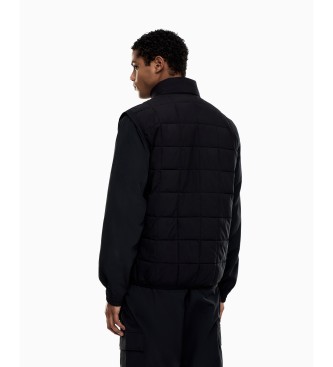 EA7 Premium Shield black technical fabric vest