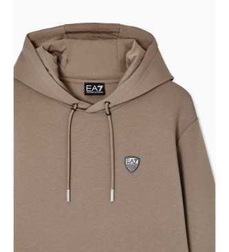 EA7 Sudadera Premium Shield taupe