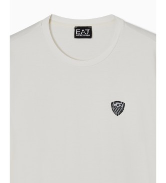 EA7 Camiseta de manga comprida Premium Shield branco
