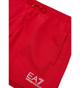 EA7 Mittellanger Badeanzug  rot