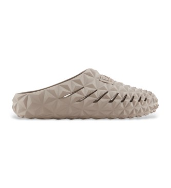 EA7 Sandalen mit dreidimensionalem geometrischem Muster  beige