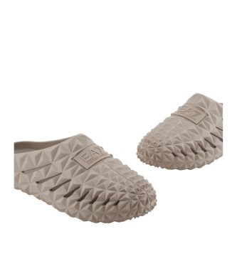EA7 Sandalen mit dreidimensionalem geometrischem Muster  beige