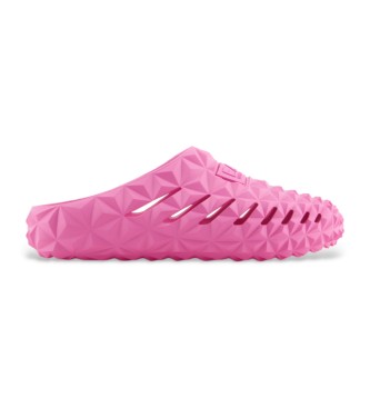 EA7 Three-dimensional geometric pattern sandals  pink