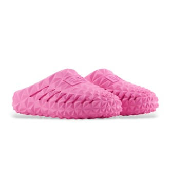 EA7 Three-dimensional geometric pattern sandals  pink